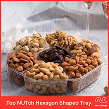 Load image into Gallery viewer, Christmas Gift Basket Holiday Mixed Nuts in Red Gold Box (7 Assortments, 2 LB) Gourmet Food Bouquet Xmas Arrangement Platter, Birthday Care Package, Healthy Kosher Snack Tray - Family Adults Men Women
