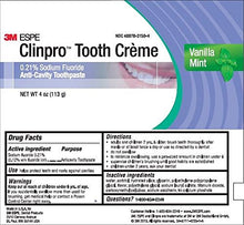 Load image into Gallery viewer, 3M ESPE 12117 Clinpro Tooth Creme 0.21% NaF Anti Cavity Toothpaste, Vanilla Mint (Pack of 2)
