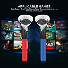 Load image into Gallery viewer, Vakdon Dual Handles Extension Grips for Oculus Quest, Quest 2 or Rift S Controllers Playing Beat Saber Games, Sturdy, Comfortable to Grip, Controller Accessories Enhanced Lightsabers Gaming Experience
