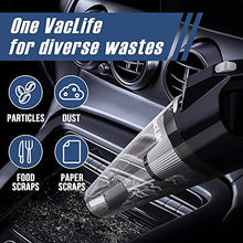 Load image into Gallery viewer, VacLife Handheld Vacuum Cordless, Portable Home &amp; Car Vacuum with Cordless Design, Hand Vacuum Cordless with Rechargeable Battery, Reusable Filter &amp; LED Light, Model: VL756, Silver (VL756)
