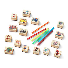 Load image into Gallery viewer, Melissa &amp; Doug PAW Patrol Wooden Stamps Activity Set with Markers, Activity Pad (25 Pieces)
