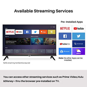 Caixun C32 32 Inch 720p Smart LED TV - High Resolution Television Built-in HDMI, USB - Support Screen Cast Mirroring (2020 Model)