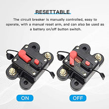 Load image into Gallery viewer, FROGBRO 150A Manual Reset Circuit Breaker Resettable Fuse Holder 12V-24V DC for Auto Car Marine Boat Motor Audio Inline Fuse and Home Solar System Amp (HX-AT002)
