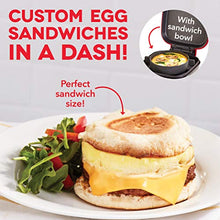 Load image into Gallery viewer, Dash DBBM450GBRD08 Deluxe Sous Vide Style Egg Bite Maker with Silicone Molds for Breakfast Sandwiches, Healthy Snacks or Desserts, Keto &amp; Paleo Friendly, (1 large, 4 mini), Red
