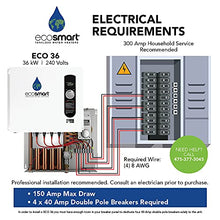 Load image into Gallery viewer, Ecosmart ECO 36 36kw 240V Electric Tankless Water Heater
