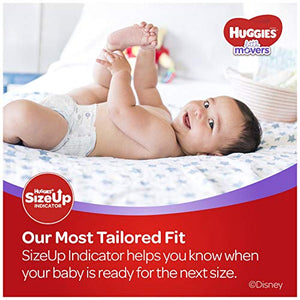 Huggies Little Movers Baby Diapers, Size 3, 162 Ct, One Month Supply, Packaging May Vary