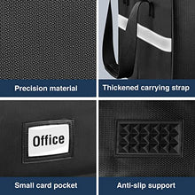 Load image into Gallery viewer, File Organizer with Lock, TREONYIA 16"(L)*13"(W)*10.3"(H) Large Fireproof Document Bag Portable Important Document Organizer for Office, Home or Travel, for Files/Letter/Legal Folder/Laptop-Black
