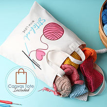 Load image into Gallery viewer, 73 Piece Crochet Kit with Crochet Hooks Yarn Set - Premium Bundle Includes Yarn Balls, Needles, Accessories Kit, Canvas Tote Bag and Lot More - Starter Pack for Kids Adults – Beginner, Professionals.
