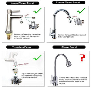 AGWIM AquaGreen Alkaline Water Ionizer Machine AG7.0, Home Water Filtration System, Produces pH 3.5-10.5 Alkaline Water, 7 Water Settings, Up to -570mV ORP, 8000L, Silver