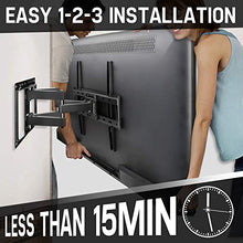 Load image into Gallery viewer, Mounting Dream TV Mount Full Motion for Most 26-55 Inch Flat Screen TVs, TV Wall Mount Bracket with Articulating Dual Arms Bear Up to VESA 400x400mm and 99 lbs - Tilt, Swivel and Rotation
