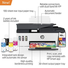 Load image into Gallery viewer, HP Smart Tank Plus 651 Wireless All-in-One Ink Tank Printer, up to 2 Years of Ink in Bottles, Auto Document Feeder, Mobile Print, Scan, Copy, Works with Alexa (7XV38A)

