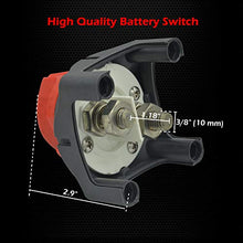 Load image into Gallery viewer, Ampper Battery Switch, 12-48 V Battery Power Cut Master Switch Disconnect Isolator for Car, Vehicle, RV and Boat (On/Off)
