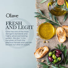 Load image into Gallery viewer, Extra Virgin Chilean Olive Oil by Olave |Premium Blend - First Cold Press, 16.9 Fl Oz (500 Ml)
