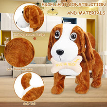 Load image into Gallery viewer, SdeNow Dog Stuffed Animals,Walking Singing Realistic Toy Dog Anime Plush Electronic Pet Baby Stuffed Animals Walking Dog Toy Interactive Puppy Gift
