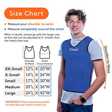 Load image into Gallery viewer, Special Supplies Weighted Sensory Compression Vest for Kids with Processing Disorders, ADHD, and Autism, Calming and Supportive with Adjustable Weight Fit (Large 24x42 inches)
