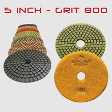 Load image into Gallery viewer, STADEA Premium Grade Wet 5" Diamond Polishing Pads Set For CONCRETE Polish
