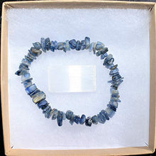 Load image into Gallery viewer, Himalayan Blue Kyanite Tourmaline Chip Jewelry Set (18" Necklace, 7" Bracelet, 2" Earrings) [Selenite Charged] (Blue Kyanite)
