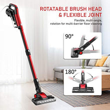 Load image into Gallery viewer, GeeMo Vacuum Cleaner, 4 in 1 Stick Vacuum 17Kpa Powerful Suction, with LED Electric Brush 1.2L High-Capacity Quiet Vacuum, with HEPA Quadruple Filter for Deep Clean Pet Hair Carpet Hard Floor - H595

