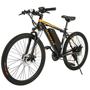 ANCHEER 350W Electric Bike 26'' Adults Electric Bicycle/Electric Mountain Bike, 20MPH Ebike with Removable 36V 7.8/10.4Ah Battery, Professional 21 Speed Gears