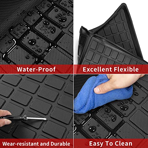Load image into Gallery viewer, Xipoo Fit Tesla Model Y Trunk Mats Back Seat Protector All Weather TPE Backrest Mat for 2022 2021 2020 Tesla Model Y 5 Seater Accessories (Rear Trunk Backrest Mat+Rear Trunk Mat)