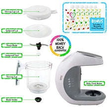 Load image into Gallery viewer, Baby Food Maker | Baby Food Processor Blender Grinder Steamer | Cooks &amp; Blends Healthy Homemade Baby Food in Minutes | Self Cleans | Touch Screen Control | 6 Reusable Food Pouches
