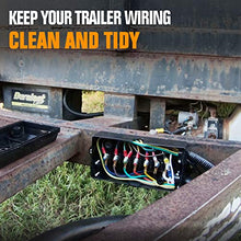 Load image into Gallery viewer, MICTUNING 7 Way Electrical Trailer Junction Box - 7 Gang Trailer Wire Connection Box Weatherproof for Rewiring Camper RV Caravans Boat Light 7 Way Trailer Wire Connectors
