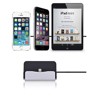 iPhone Charging Dock Station, Bebetter 8-pin Charging Dock Compatible with Apple iPhone 8, iPhone X, iPhone 7/7 Plus 6 6S Plus 5 5S Retail Packaging (Silver)