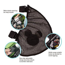 Load image into Gallery viewer, Disney Baby by J.L. Childress Side Sling Stroller Cargo Net, Stroller Organizer &amp; Storage, Mickey Black
