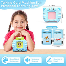 Load image into Gallery viewer, Talking Flash Cards Learning Toys: Talking FlashCards Learning Toys for 2 3 4 5 6 Year Old Boys Girls - Educational Flash Cards for Toddlers Baby - Electronic Flash Cards Toys &amp; 224 Words (Best Blue)
