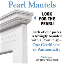 Load image into Gallery viewer, Pearl Mantels 510-48 Newport 48-Inch Fireplace Mantel Surround with Medium Density Fiberboard, White
