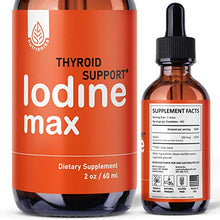 Load image into Gallery viewer, Nutrionika Nascent Iodine Drops - Liquid Iodine for Thyroid Support - Active Iodine for Hormonal Balance and Weight Support - Promotes Thyroid Edge Health - Boost Metabolism, Focus &amp; Energy (2 Fl Oz)
