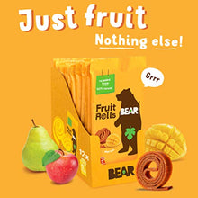 Load image into Gallery viewer, BEAR Real Fruit Snack Rolls - Gluten Free, Vegan, and Non-GMO - Mango – 12 Pack (2 Rolls Per Pack) - Healthy School And Lunch Snacks For Kids And Adults
