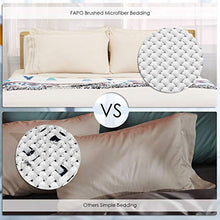 Load image into Gallery viewer, FAPO Queen Bed Sheets Set, 6 Piece Super Brushed Microfiber 1800 Bedding Sheets &amp; Pillowcases-Wrinkle &amp; Fade &amp; Hypoallergenic Resistant Bed Sets-Easy Fit and Breathable &amp; Cooling Sheets (Beige) …
