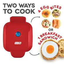 Load image into Gallery viewer, Dash DBBM450GBRD08 Deluxe Sous Vide Style Egg Bite Maker with Silicone Molds for Breakfast Sandwiches, Healthy Snacks or Desserts, Keto &amp; Paleo Friendly, (1 large, 4 mini), Red
