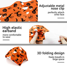 Load image into Gallery viewer, Disposable Face Masks, Halloween Face Mask 3 Layers Facial Safety Masks with Adjustable Elastic Ear Loop Disposable Respirator Safety Mouth Masks Dust Air Pollution Protection - 50Pcs
