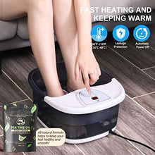 Load image into Gallery viewer, ECARBME Foot Spa Bath Massager with Heat Bubbles and Vibration Massage and Jets, 16OZ Tea Tree Oil Foot Soak Epsom Salt, Pedicure Foot spa with Infrared Light, 22 Rollers &amp; Adjustable Temp
