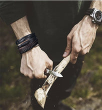 Load image into Gallery viewer, LOLIAS 24 Pcs Woven Leather Bracelet for Men Women Cool Leather Wrist Cuff Bracelets Adjustable
