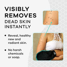 Load image into Gallery viewer, Dermasuri Deep Exfoliating Mitt Body Scrub for Soft Skin - Skin Cleanser - Part of the Best Body Care Kit for Women &amp; Men - Dead Skin Remover for Body - Exfoliator Tool
