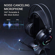 Load image into Gallery viewer, ABKONCORE B780 Gaming Headset with Dynamic Sensory, PS4 Headset with 7.1 Surround Sound, Bass Vibration. USB Headset with Air Permeable Earmuffs, Noise Canceling Mic, RGB Light for PC, Laptop, Mac
