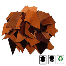 Load image into Gallery viewer, 10 lbs Leather Scrap - Large Pieces of Full Grain Leather Cowhide Remnants Bag - Design &amp; Make Crafts - Mixed Colors
