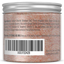 Load image into Gallery viewer, M3 Naturals Himalayan Salt Scrub Infused with Collagen and Stem Cell Natural Exfoliating Body and Face Souffle for Acne Cellulite Dead Skin Scars Wrinkles Cleansing Exfoliator 12 oz
