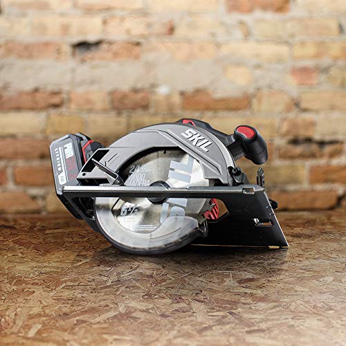 Load image into Gallery viewer, SKIL PWRCore 20 Brushless 20V 6-1/2 Inch Circular Saw, Includes 4.0Ah Lithium Battery and PWRJump Charger - CR541302