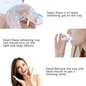 EZGO 10 Pack Teeth Whitening Gel Refills 22% Bleaching Gel, No Sensitive Teeth Whitener, Great for Sensitive Tooth Whitening, Works with Teeth Whitening LED Light and Tray (10X 3ML)
