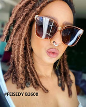 Load image into Gallery viewer, FEISEDY Retro Square Polarized Sunglasses Women Men Oversized Vintage Shades B2600
