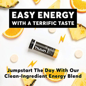 Nuun Energy: Caffeine, B Vitamins, Ginseng, Electrolyte Drink Tablets, Mixed Flavors, 40 Count