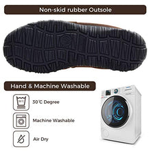 Load image into Gallery viewer, LseLom Men's Moccasin Slippers for Men Indoor Outdoor Slippers Waterproof House Shoes for Men Slippers with Arch Support Brown Size 8
