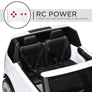 Best Choice Products Kids 12V 2-Seater Licensed Land Rover Ride On w/ RC, Lights/Sounds, MP3, White