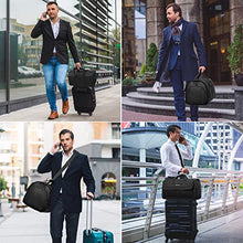 Load image into Gallery viewer, Carry On Garment Bags for Travel Large Suit Bags for Men Convertible Garment Duffle Bag for Men Women with Shoes Compartment Weekender Duffel Bag 2 in 1 Hanging Dress Suitcase Suit Travel Bags,Black
