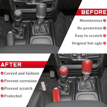 Load image into Gallery viewer, Center Gear Shift Cover,Handbrake Cover and Drive Mode Shift Cover Decoration Kit for Jeep Wrangler JL and Jeep Gladiator 2018-2021 Interior Accessories(Red)
