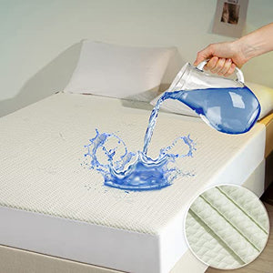 Jet's Home King Waterproof Mattress Protector Mattress Pad Cover,Soft Breathable Machine Washable Bamboo Mattress Cover, Quiet Non Noisy Bed Cover with Deep Pocket Fits Up to 17”